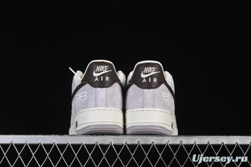 Nike Air Force 1 '07 Low Balenciaga Collaboration White Brown Casual Sneakers - YF9511-806