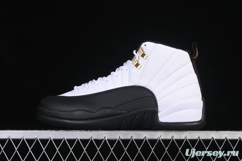 Nike Air Jordan 12 Retro Taxi Gold Buckle Basketball Shoes - CT8013-117