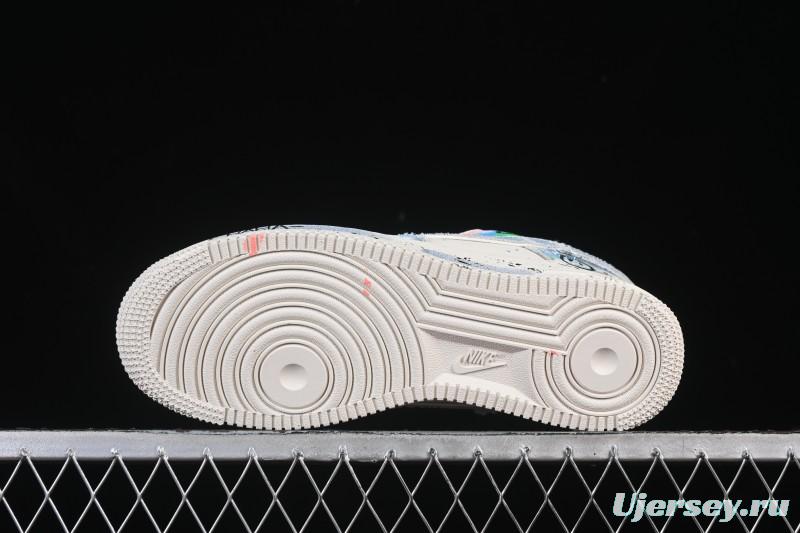 Nike Air Force 1 '07 Low Fantasy Cowboy Hand-Drawn Graffiti Casual Sneakers - CW1888-116