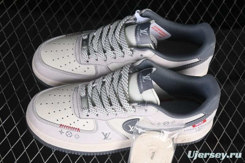 Nike Air Force 1 '07 Low LV Collaboration Grey Hook Woven Label Casual Sneakers - CX5050-Y25