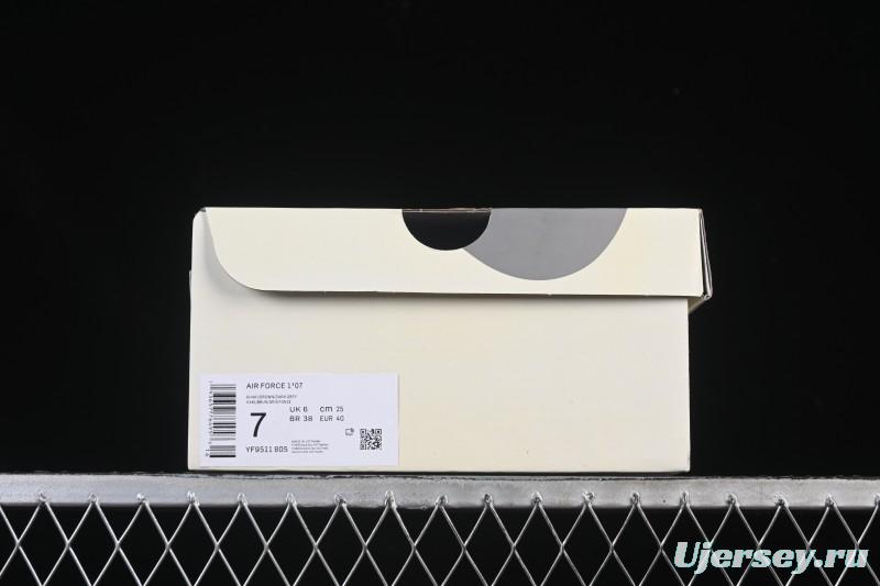 Nike Air Force 1'07 Low Casual Sneakers in White Black Gray - YF9511-805