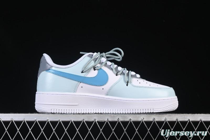 Nike Air Force 1'07 Low Grey Tune Era Hand-Painted Graffiti Casual Sneakers - LJ8822-202
