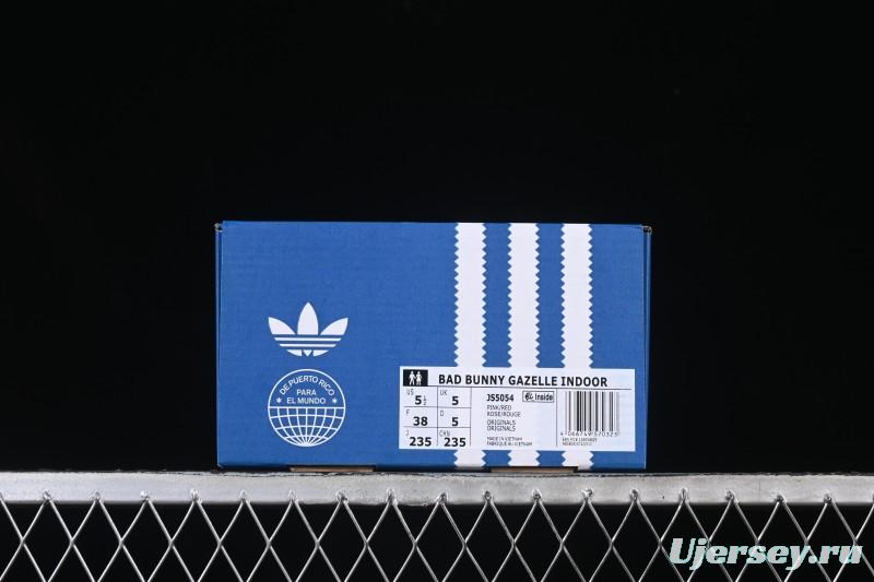 Adidas Gazelle Indoor Bad Bunny Collaboration Retro Low-Top Skate Shoes - JS5054