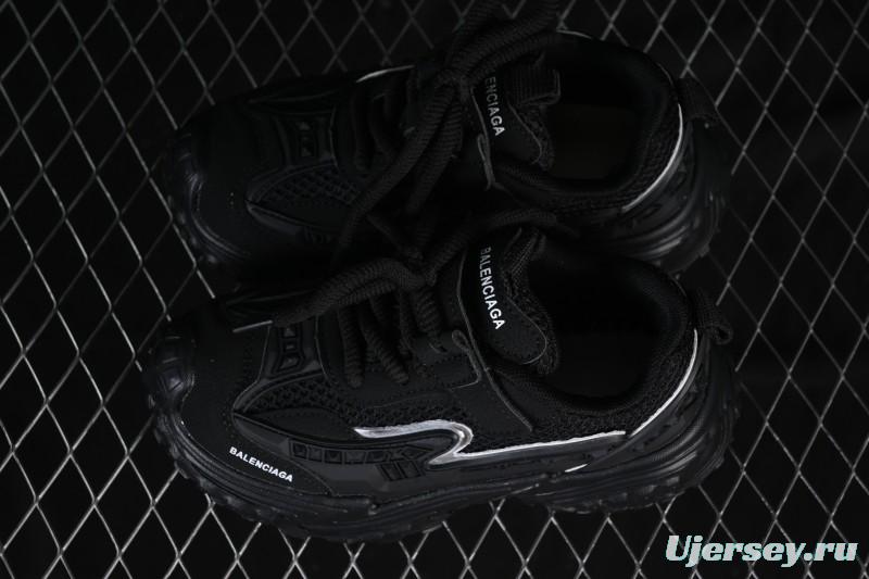 Balenciaga Non-Slip Wear-Resistant Casual Kids Shoes Black