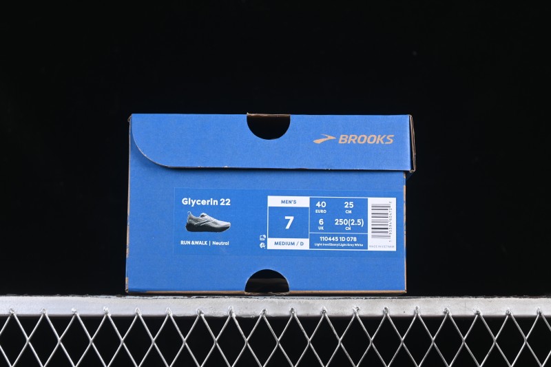Brooks Glycerin 22 Cushioned Marathon Nitrogen Running Shoes - 1104451D078