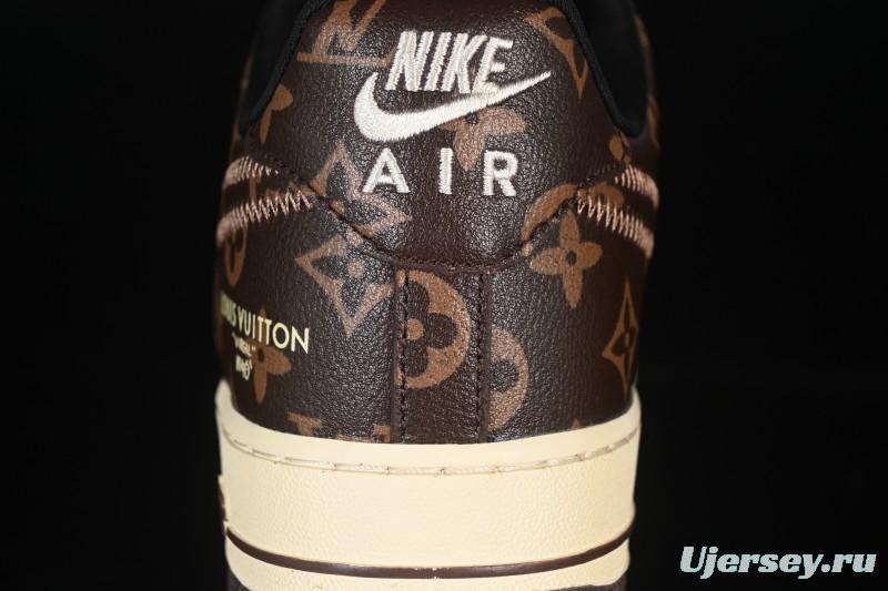 Nike Air Force 1 '07 Low LV Collaboration Coffee Gray Casual Sneakers - SC0601-563