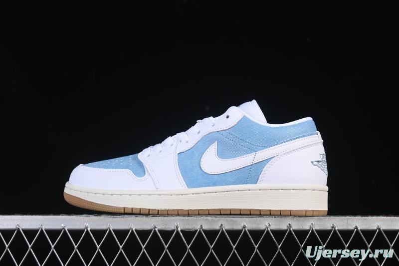 Nike Air Jordan 1 Low Denim Retro Basketball Shoes - HQ2004-400