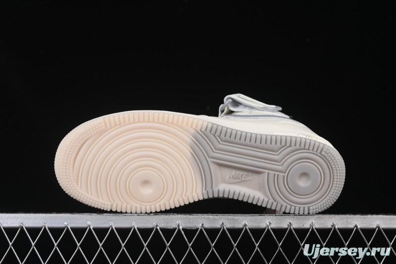 Nike Air Force 1 Mid Light Gray Two-Tone Sole All-Star Starry Sky Mid-Top Casual Skate Shoes - XL0236-232