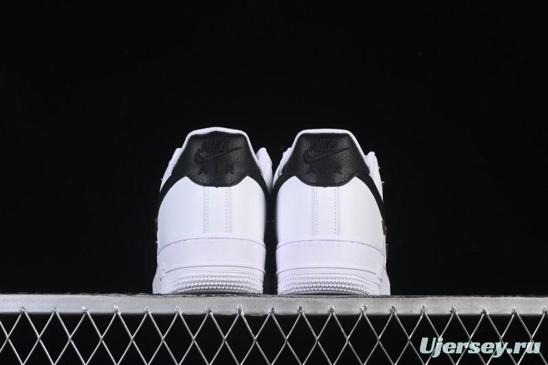 Nike Air Force 1'07 Low Four Hook Black White Casual Sneakers - ZH0316-113
