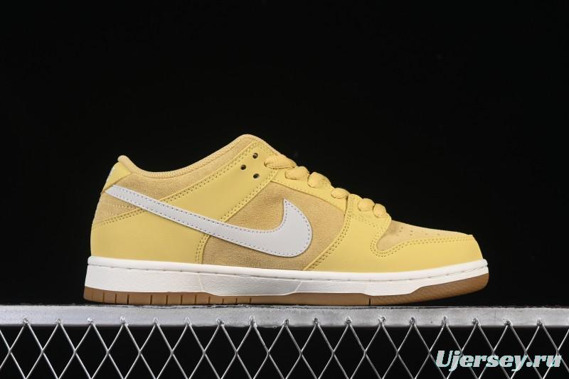 Nike SB Dunk Low Saturn Gold Low-Top Skate Shoes - FJ1674-700