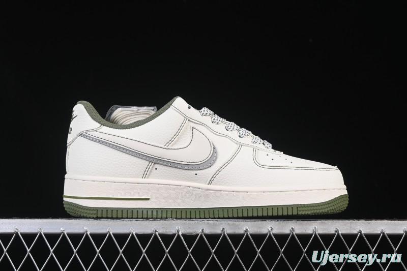 Nike Air Force 1 '07 Low Burberry Collaboration Military Green Embroidery Casual Sneakers - JP8028-003