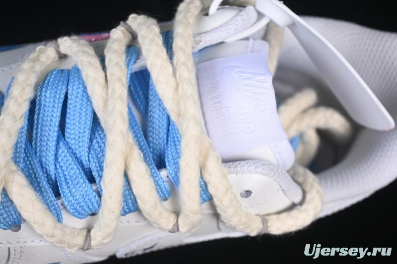 Nike Air Force 1'07 Low Libra Hand-Painted Zodiac Series Low-Top Casual Sneakers - 9231023