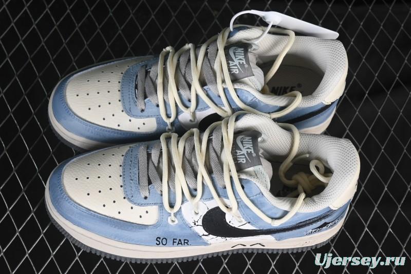 Nike Air Force 1'07 Low The Age of Cracks Hand-Drawn Graffiti Casual Sports Shoes - KS6896-555