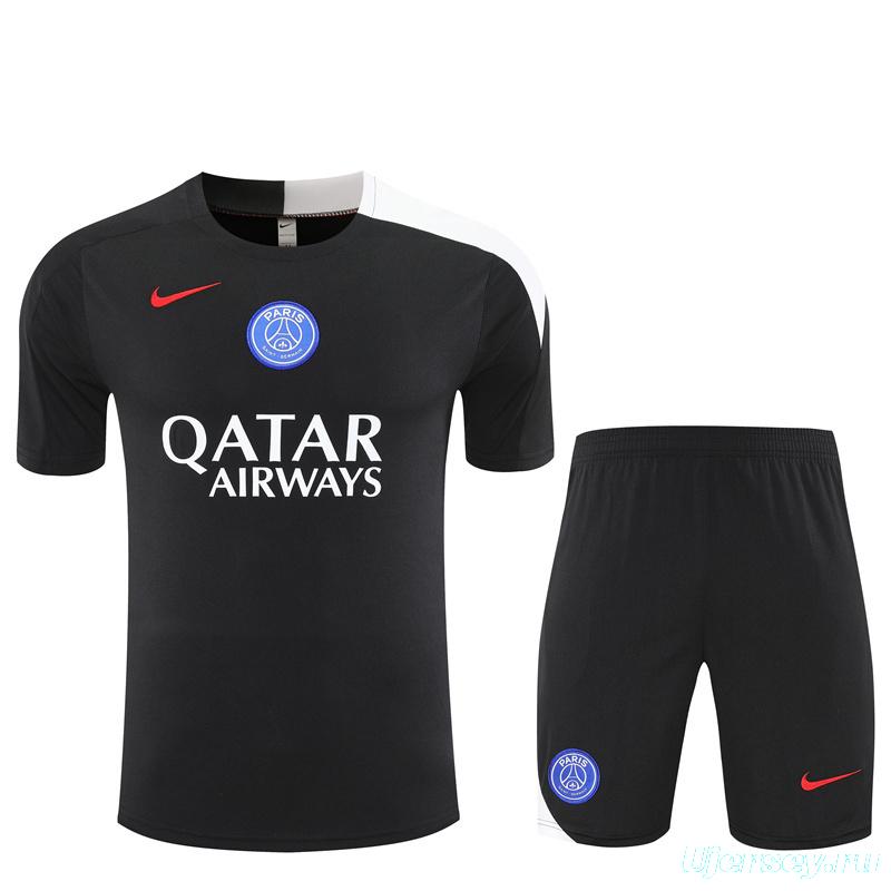 25/26 PSG Black T90 with XS Short Sleeve+Soccer Shorts