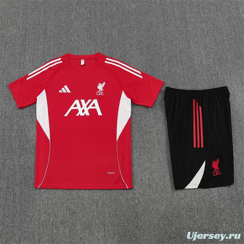 25/26 Liverpool Red  Short Sleeve Jersey+Shorts