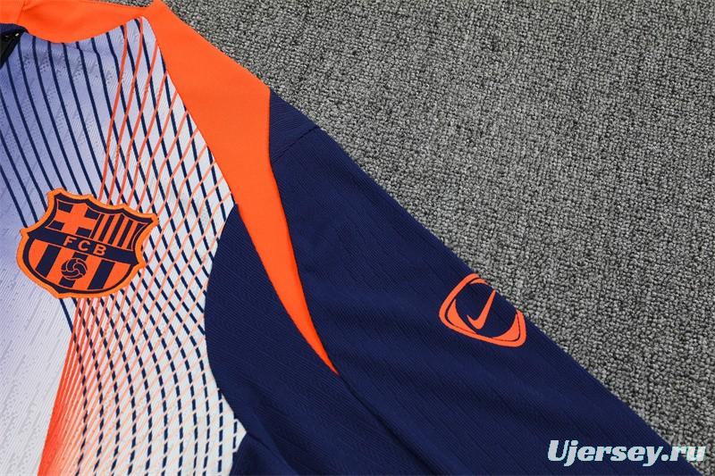 25/26 Barcelona Blue Orange Camouflage T90 Short Sleeve Jersey+Shorts