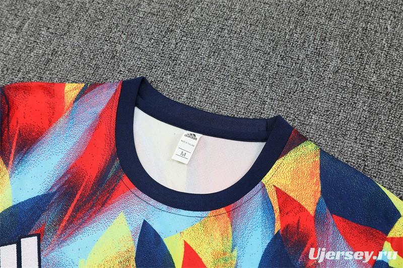 25/26 Arsenal Yellow Red Camouflage Short Sleeve Jersey+Shorts With XS