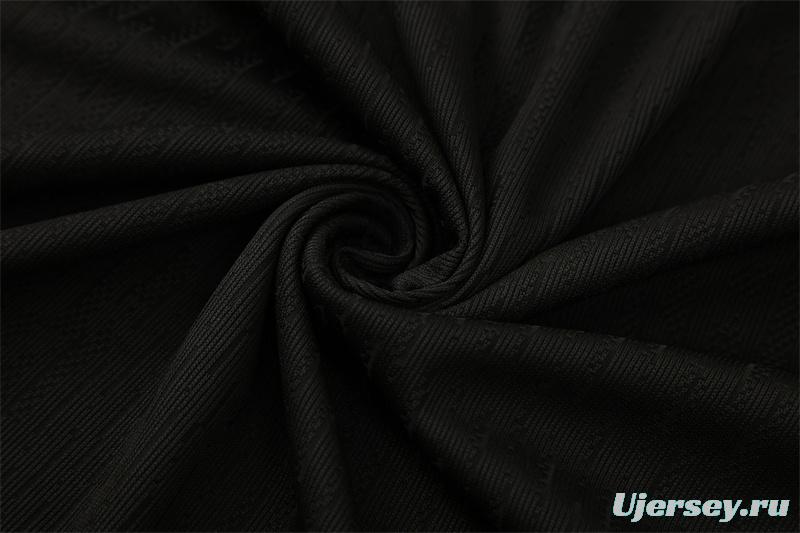 Player Version 25/26 France Black Half Zipper Jacket+Long Pants