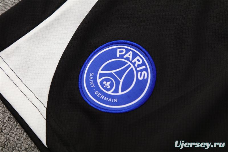 25/26 PSG Black T90 with XS Short Sleeve+Soccer Shorts