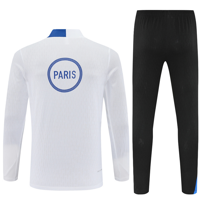 Player Version 25/26 Paris White T90 Half Zipper Jacket+Long Pants
