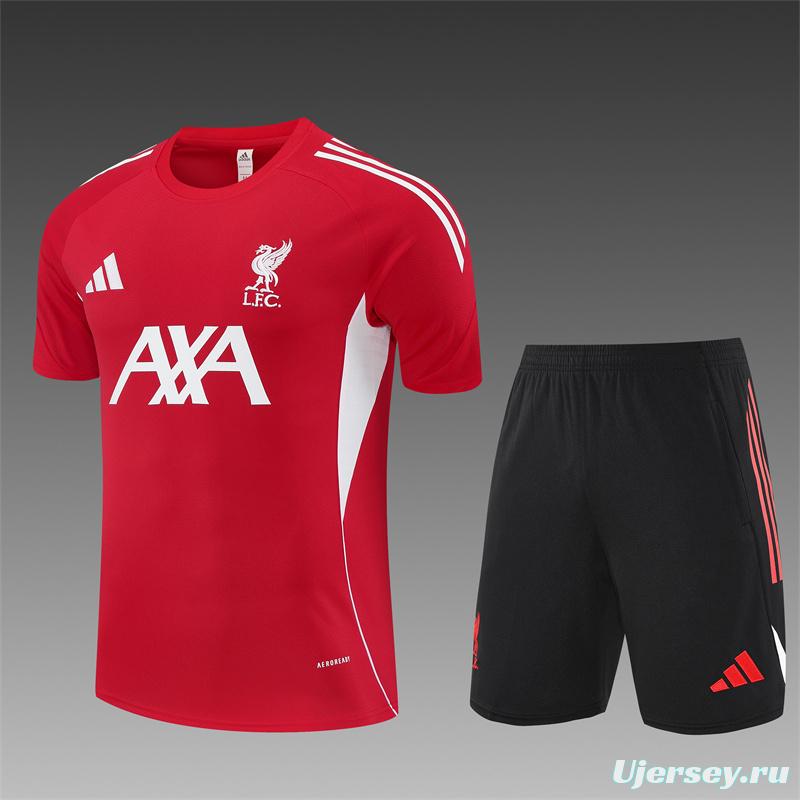 25/26 Liverpool Red  Short Sleeve Jersey+Shorts