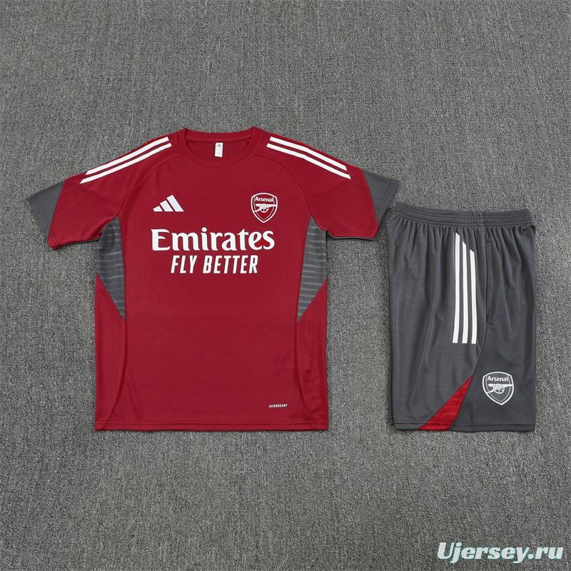 25/26 Arsenal Red Short Sleeve with XS  Short Sleeve Jersey+Shorts