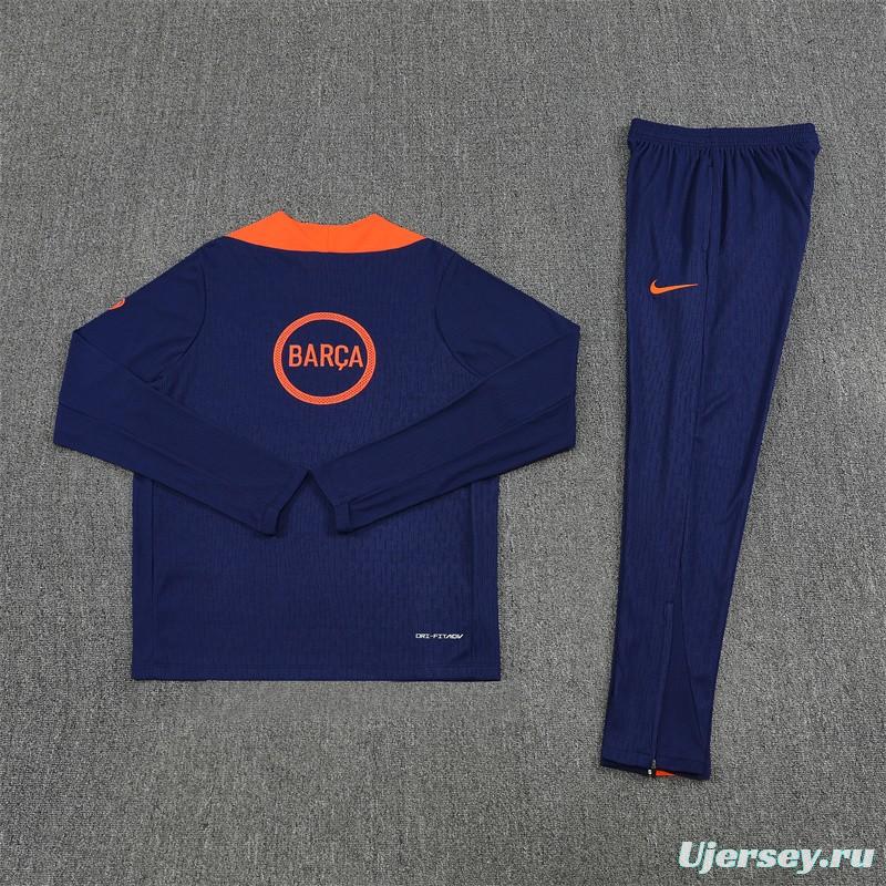 25/26 Barcelona Blue Orange Camouflage T90 Short Sleeve Jersey+Shorts