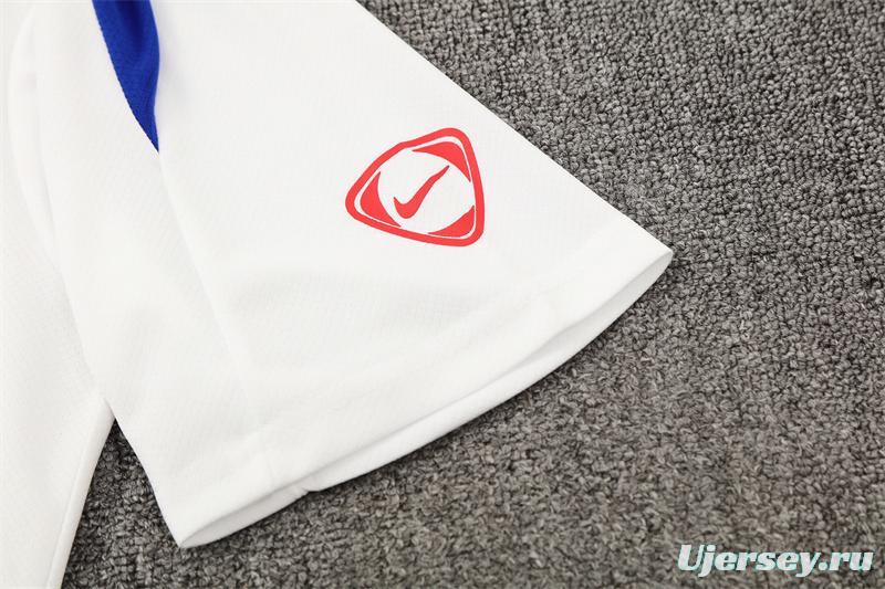 25/26 PSG White T90 with XS Short Sleeve+Soccer Shorts