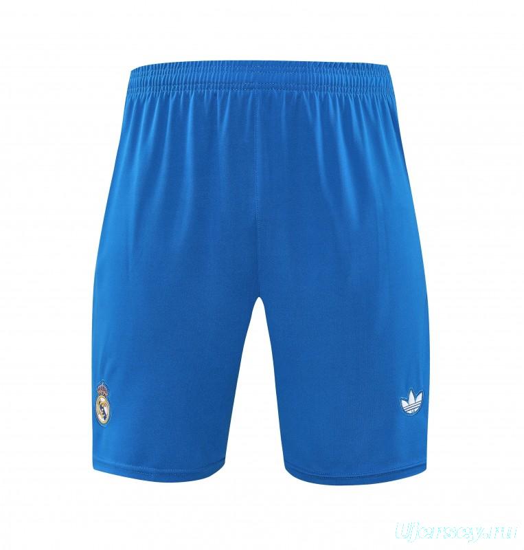 25/26 Real Madrid Adidas Original Blue Vest Jersey+Shorts