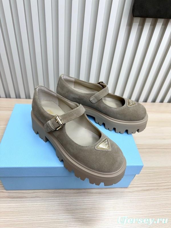 Prada 2025 SS Platform Mary Jane Shoes - LY00300