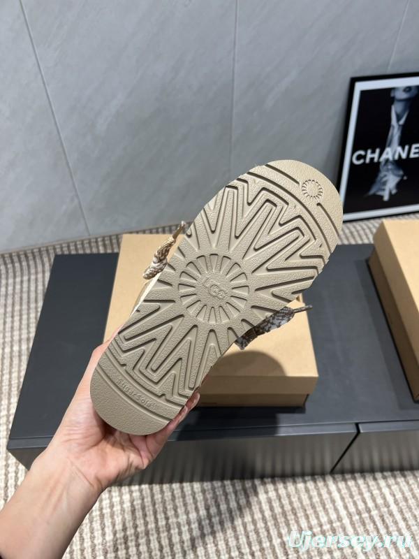 UGG Platform Loafers Series Round Toe Chunky Sole Casual Shoes - MJ00270