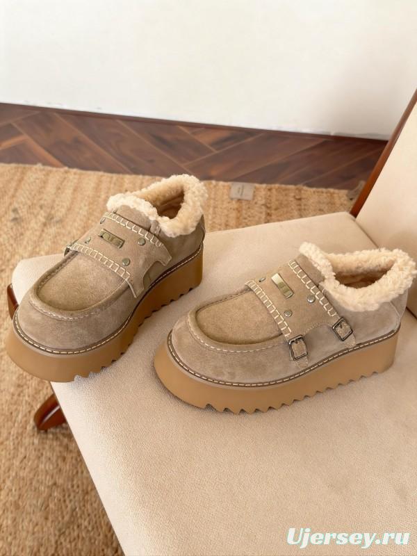 SugarSu Retro Platform Snow Boots Chunky Sole Casual Shoes - KFY00270