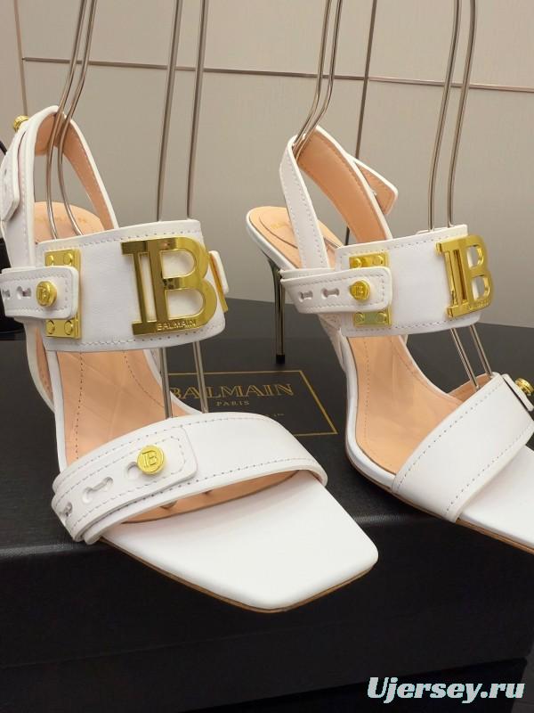 Balmain 2025/SS Metal Heel High Heel Sandals - KFY00320