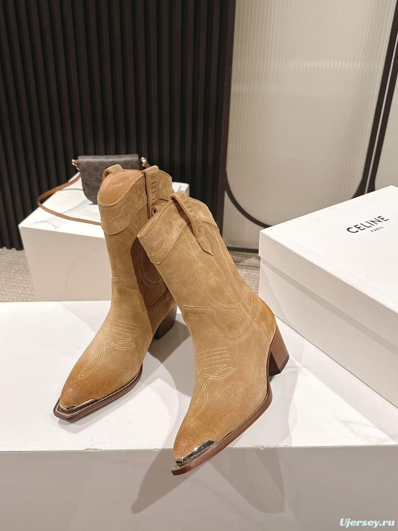 CELINE Fashion Boots 2025 SS Collection with Arch of Triumph Logo - LY00440