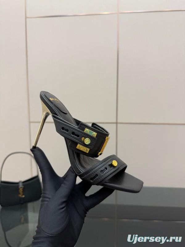 Balmain Metal Heel High Heel Sandals - KFY00320