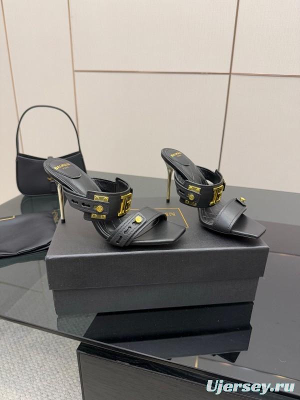 Balmain Metal Heel High Heel Sandals - KFY00320
