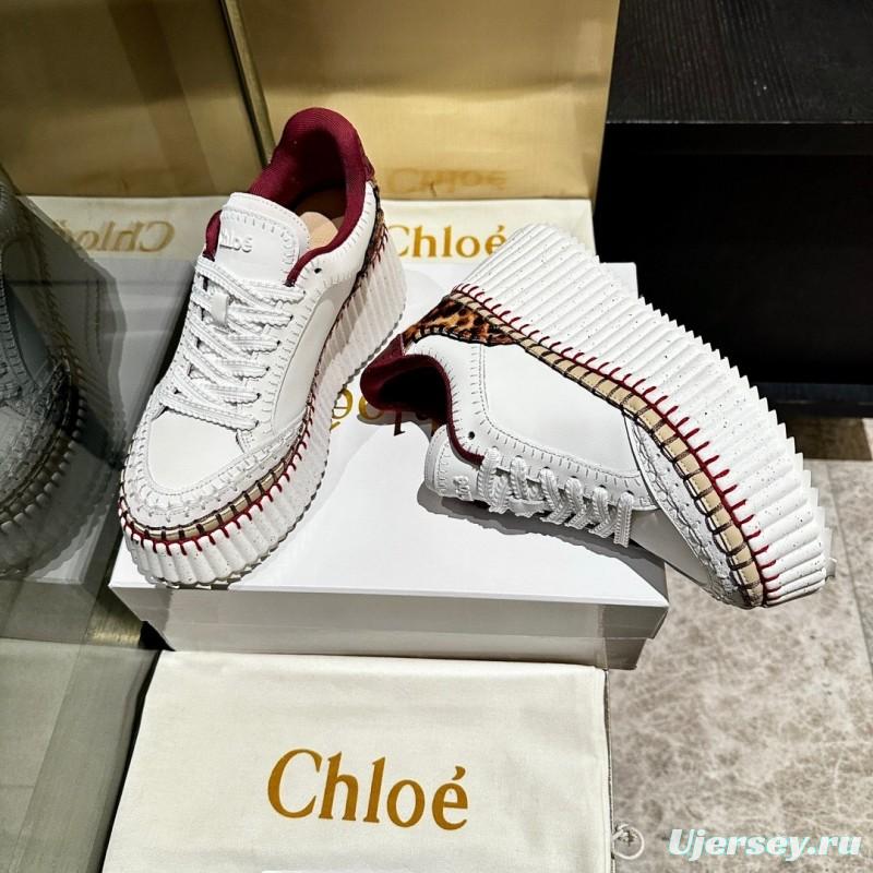Chloe 2025/SS Hand-Stitched Mark Line Casual Shoes - LY00350