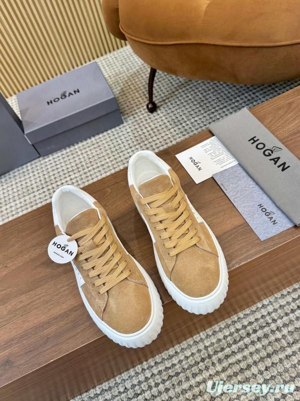 Hogan H-STRIPES Series Couple Thick Sole Biscuit Shoes Airship Shoes Casual Sneakers - AS00310