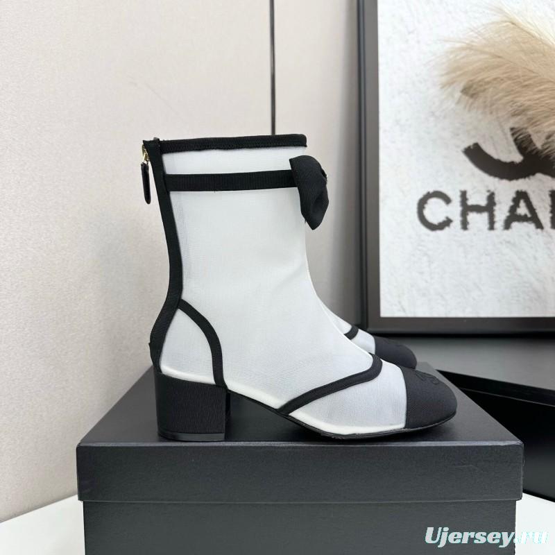 Chanel 2025 SS Classic Bow Ankle Boots - LY00