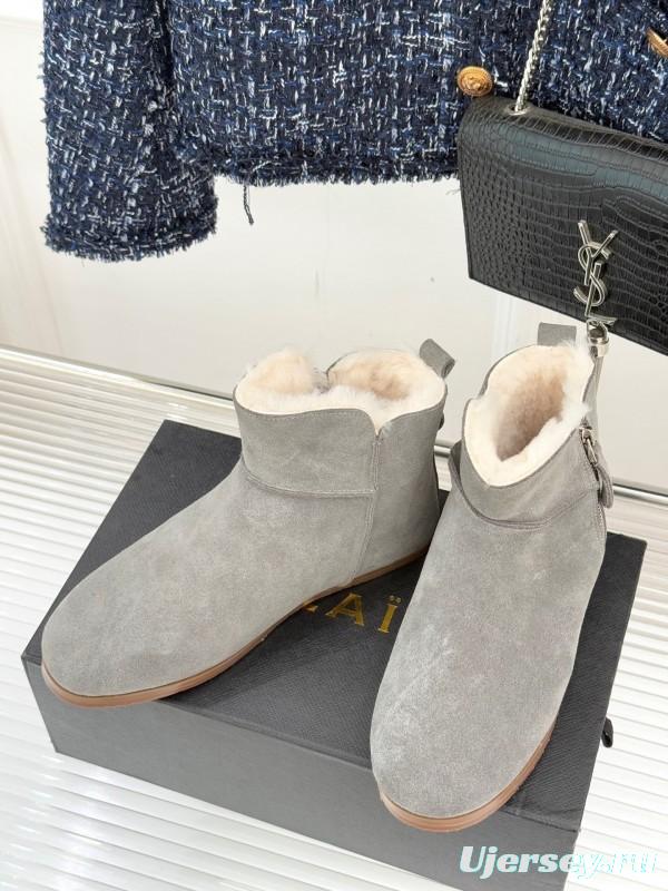 ALAIA Minimalist Side Zipper Retro Snow Boots - KFY00320