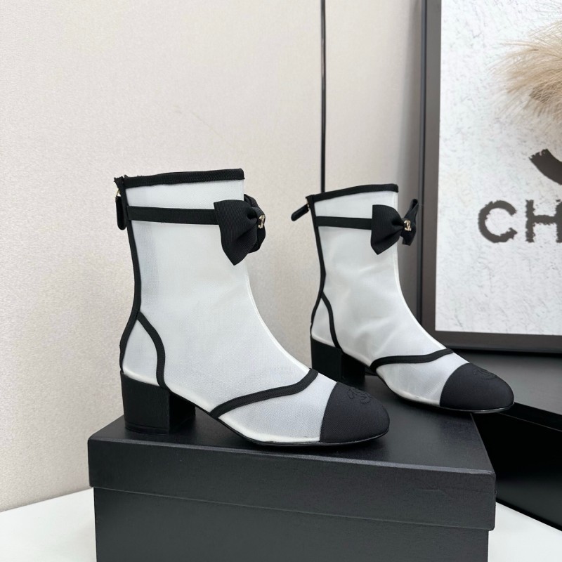 Chanel 2025 SS Classic Bow Ankle Boots - LY00