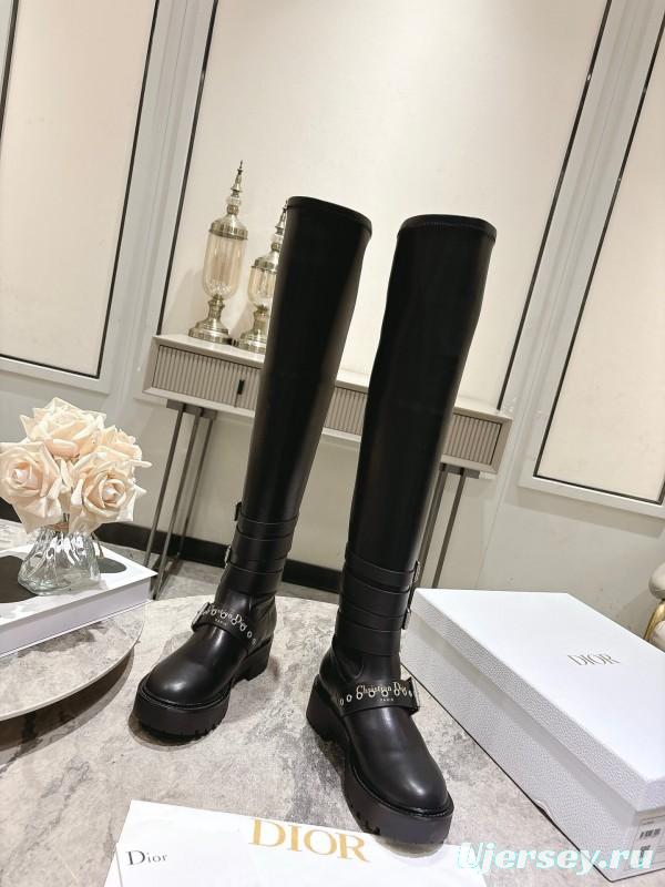 Dior 2025/SS Punk Style Strap Ankle Boots - KFY00500