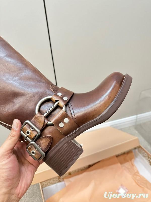 Miu Miu Fall/Winter 2025 Limited Edition Punk Style Martin Boots - LY00500