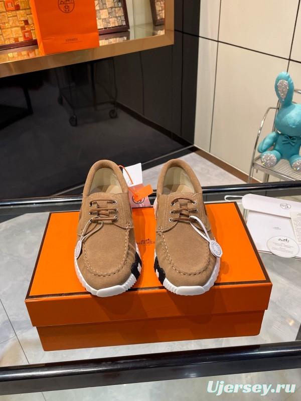 Hermès Classic Casual Sports Shoes with Exaggerated H Logo and Heightening Design - LY00300