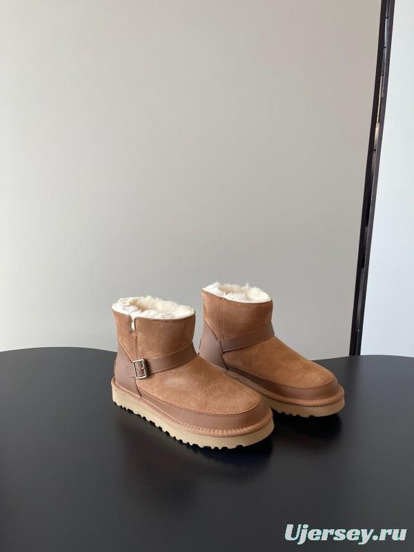 UGG 4512 Flat Buckle Ultra Wool Anti-Slip Snow Boots - AS00290