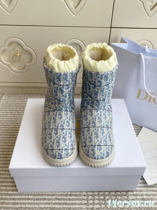Dior Frost Ankle Boots Wool Platform Snow Boots - KFY00300