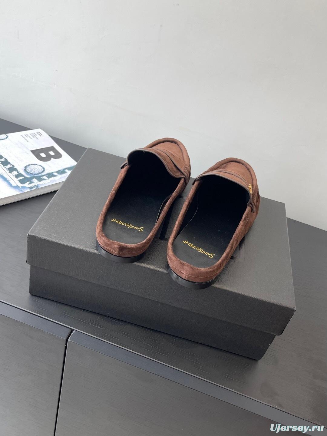 Saint Laurent Classic Loafer Mule Flats - KFY00320