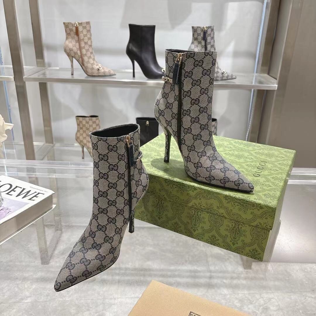 Gucci Classic Women's Shoes with 10.5cm Heel and Original GG Buckle - LY00370