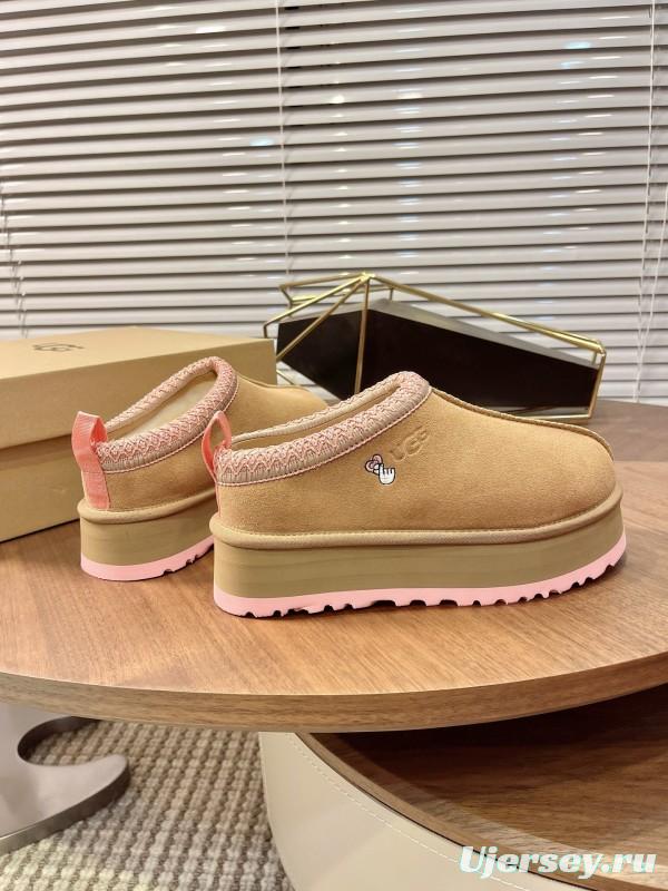 UGG Tazz Platform Wool Slipper Boots - MJ00230