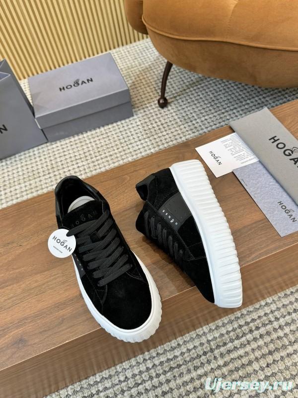 Hogan H-STRIPES Series Couple Thick Sole Biscuit Shoes Airship Shoes Casual Sneakers - AS00310